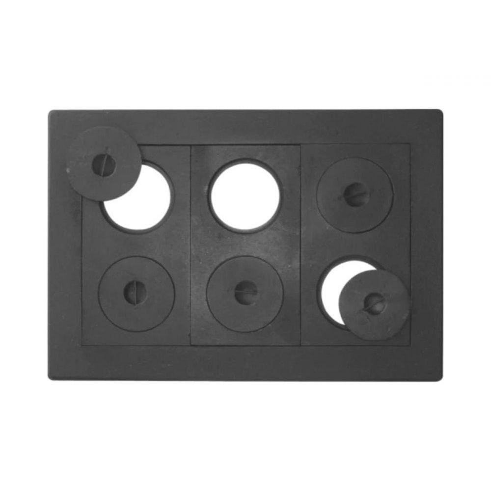 Chapa Econômica Fogão Lenha 6 Furos com Tampa 45x64x45cm