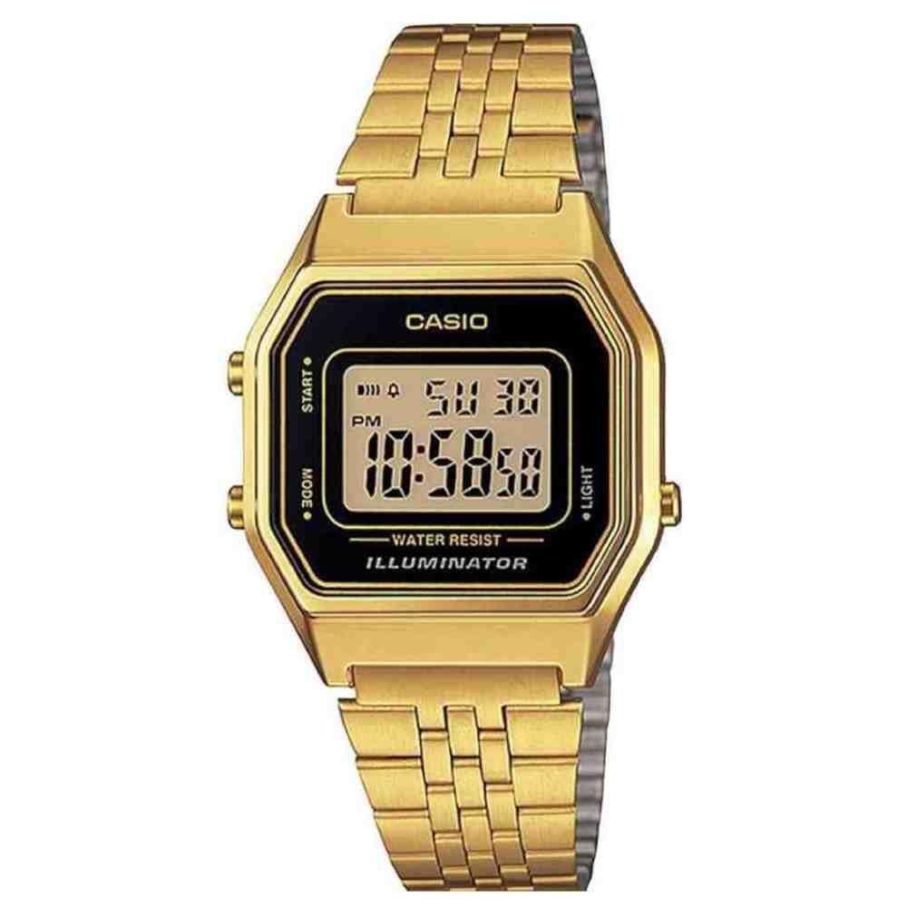 Relógio Casio Vintage Unissex Dourado LA680WGA-1DF