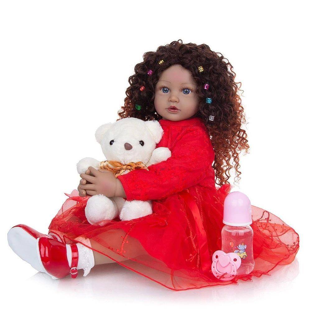 Bebe Reborn Princesa 60 Cm - Boneca Reborn - LUMEN IMPORTADOS