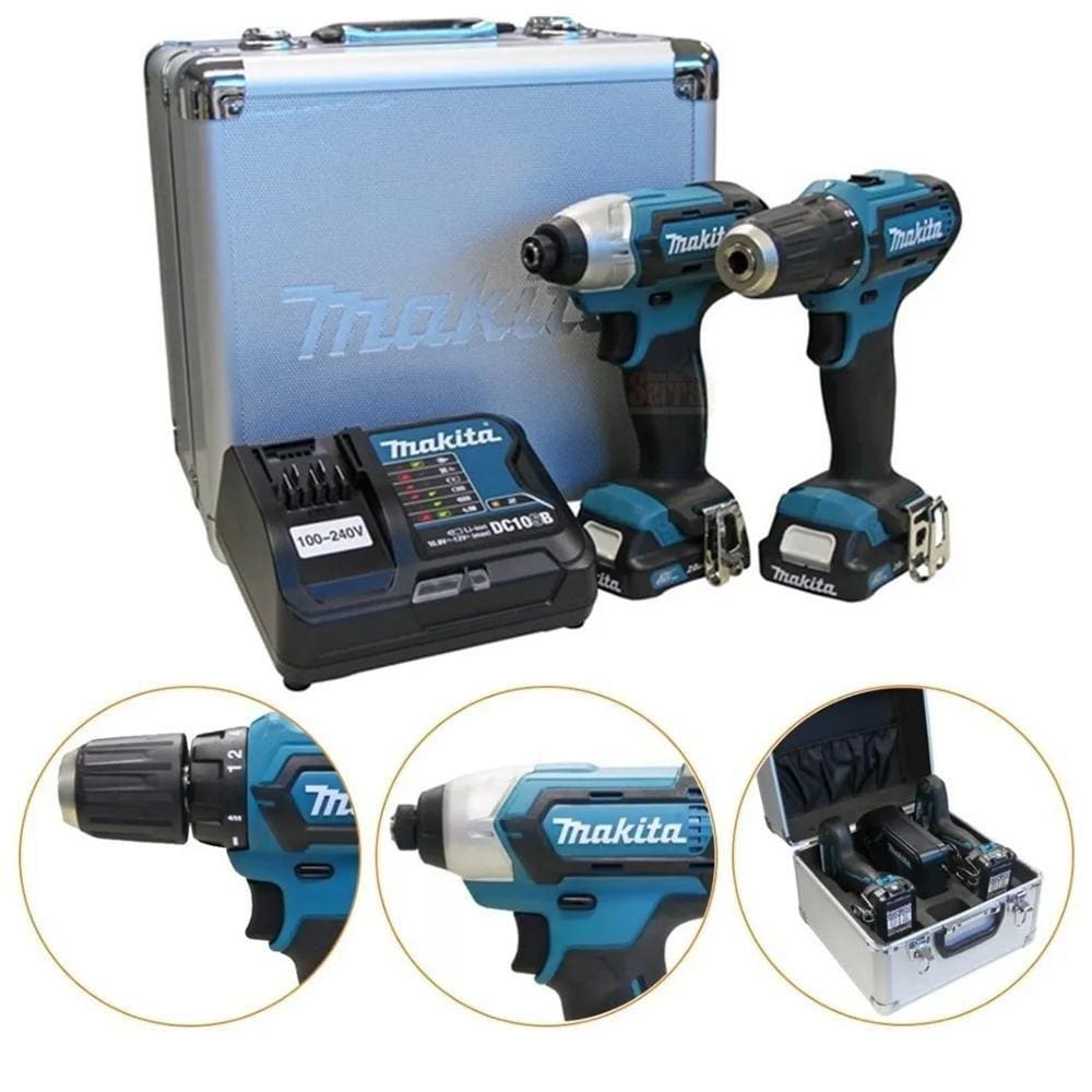 Combo Furadeira e Parafusadeira de Impacto 12V CLX228SAX | Extra