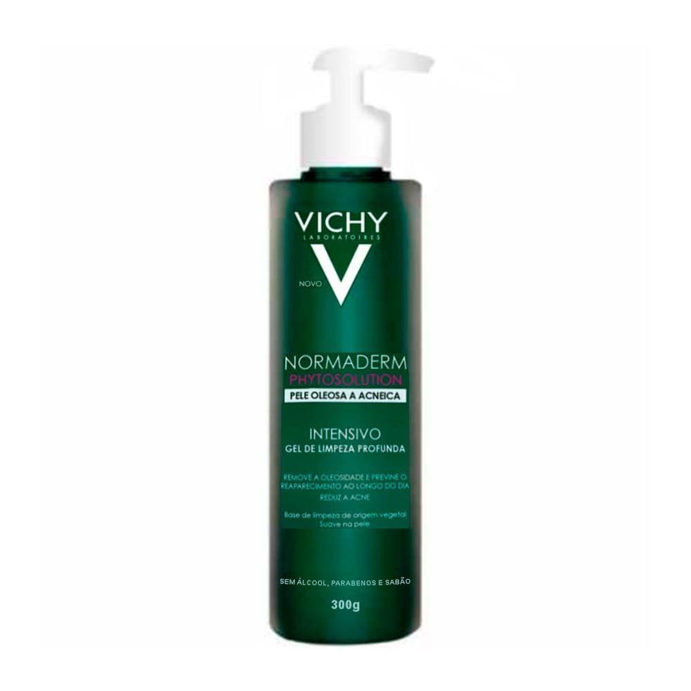 Normaderm Phytosolution Vichy Gel Intensivo de Limpeza Profunda Facial 300g