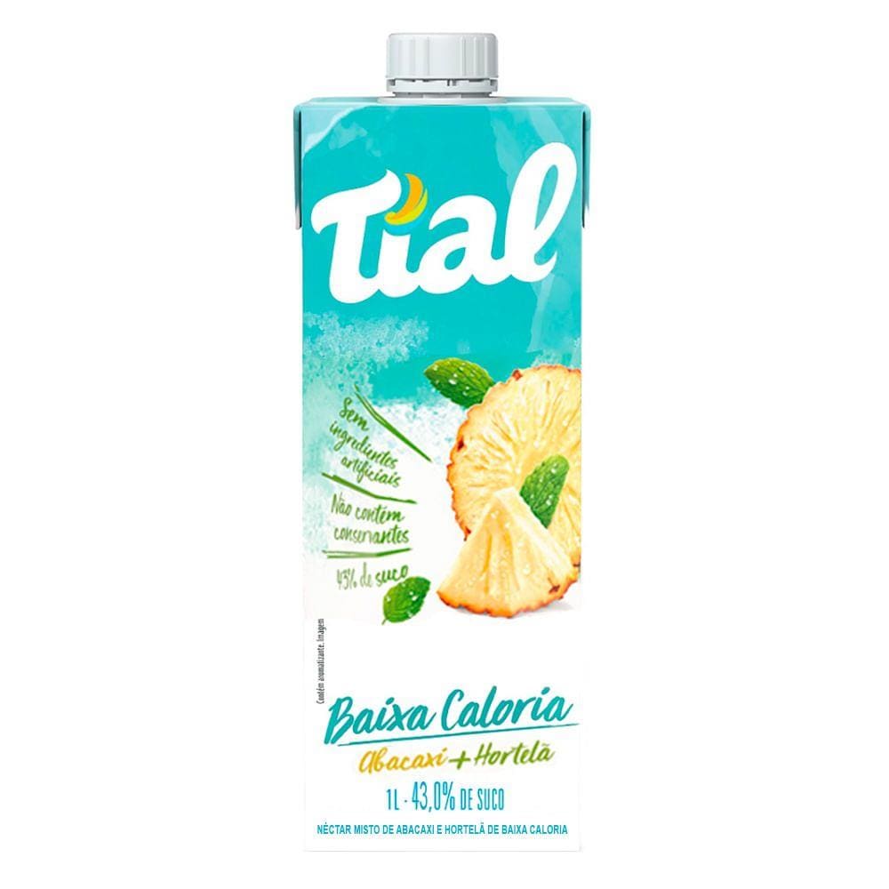 Suco Tial Néctar Misto Abacaxi e Hortelã de Baixa Caloria 1 Litro