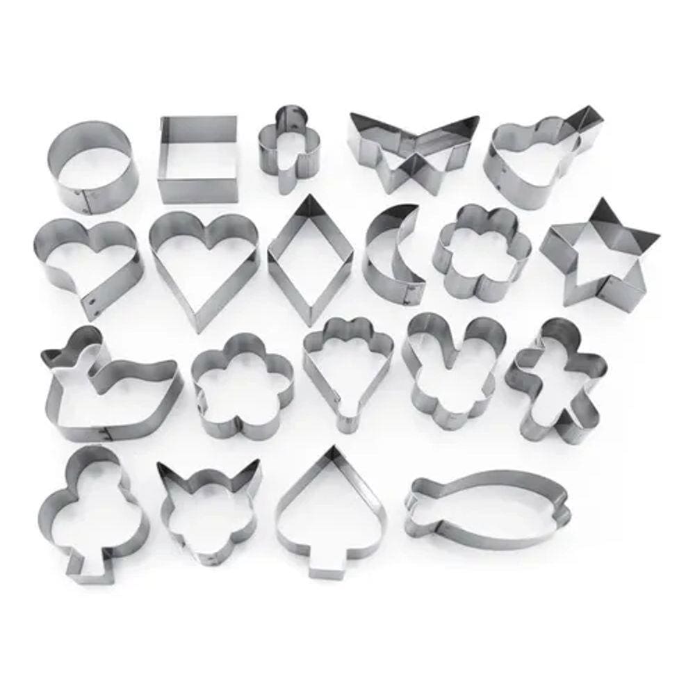 Jogo Cortador Petit Four (inox) Pacote Com 20 Pç Inox