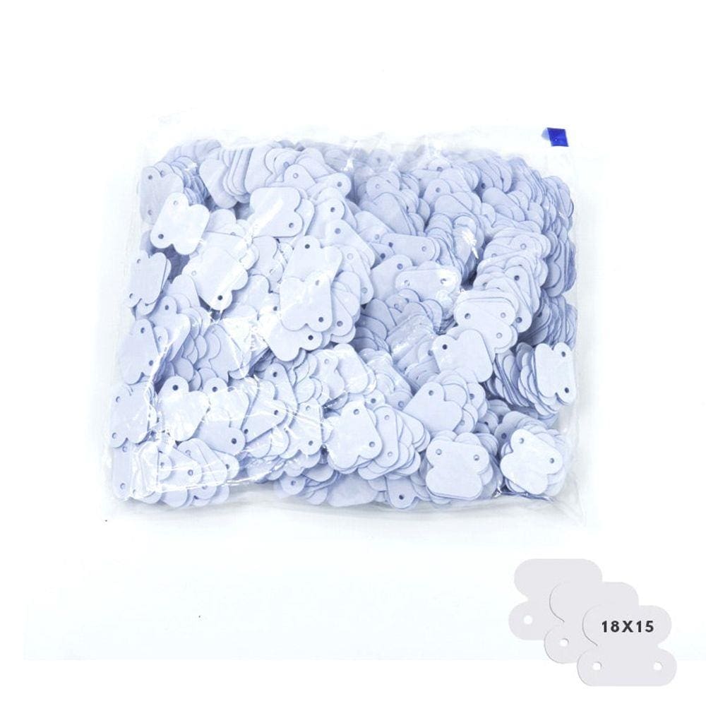 Etiqueta para Brincos 18x15  pacote com 1.000 etiquetas