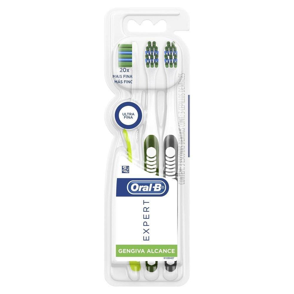 Escova Dental Oral-B Expert Gengiva Alcance 3 Unidades