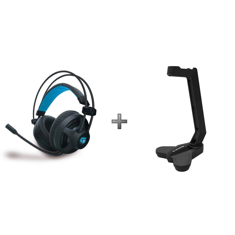 Kit Headset Gamer H2 Pro Fortrek + Suporte Headset Blackfire | Extra