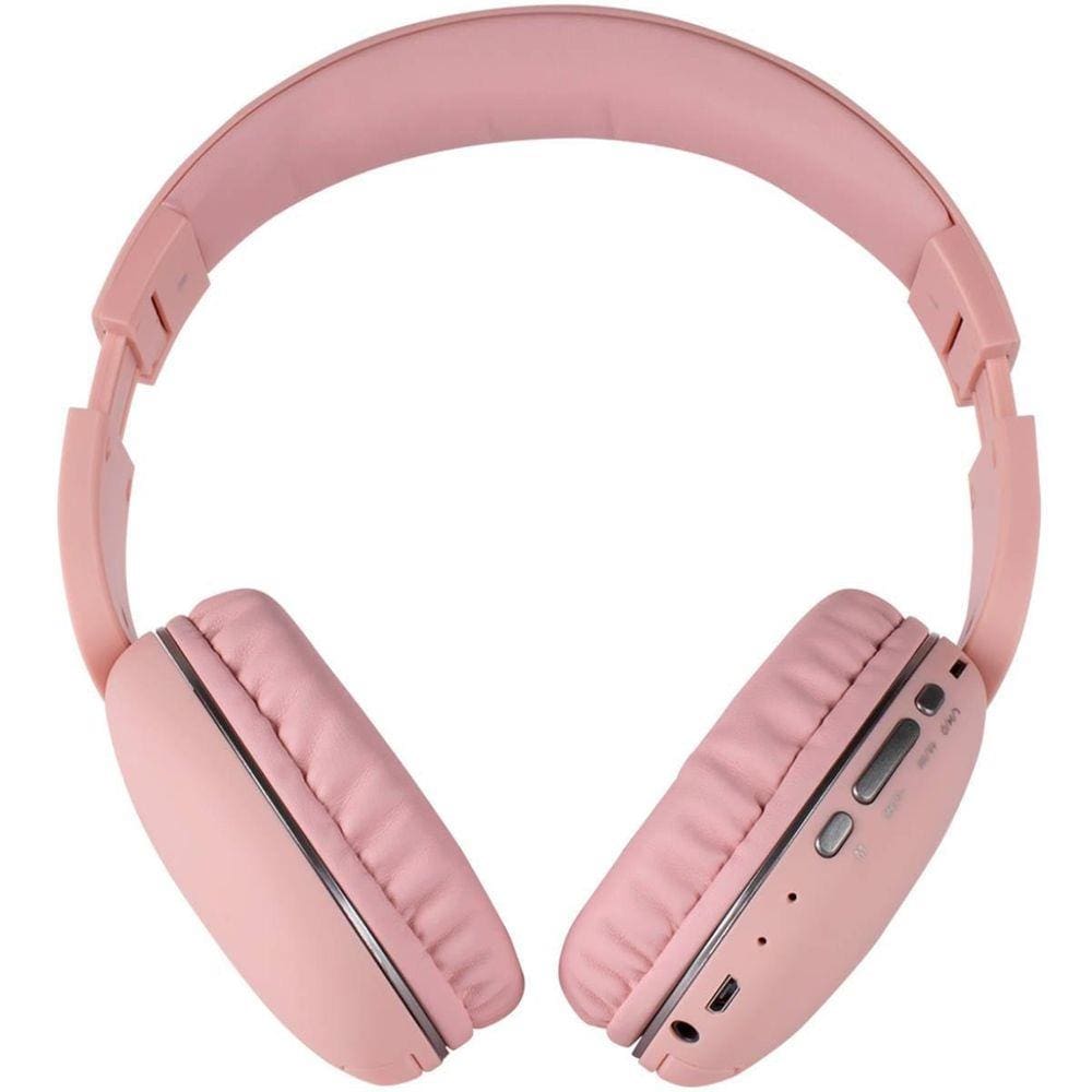 Fone Ouvido Bluetooth Entrada Cartão Micro-Sd Tfh600Bt Rosa | Extra