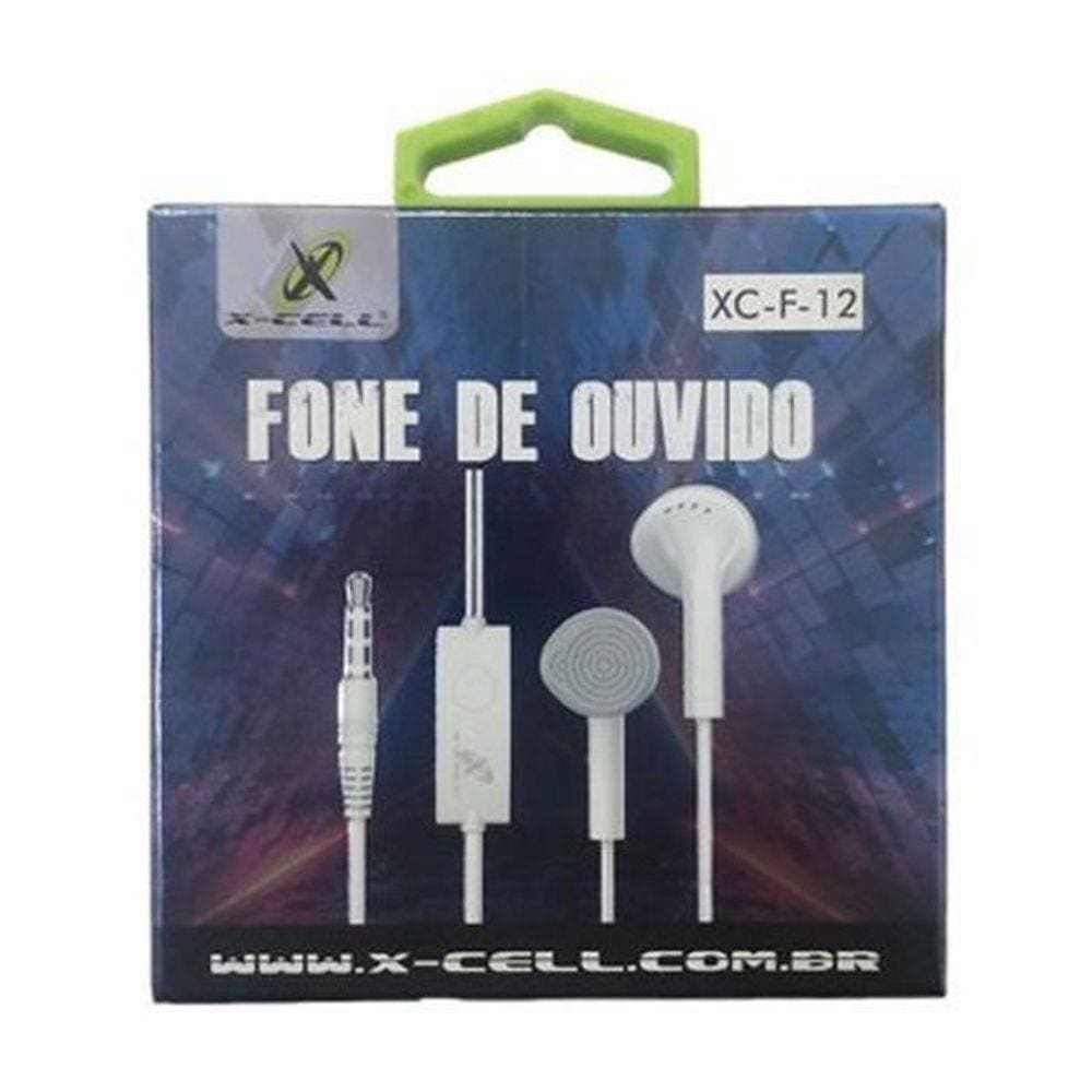 Fone De Ouvido Com Microfone Estéreo X-Cell P2 3.5Mm Xc-F-12