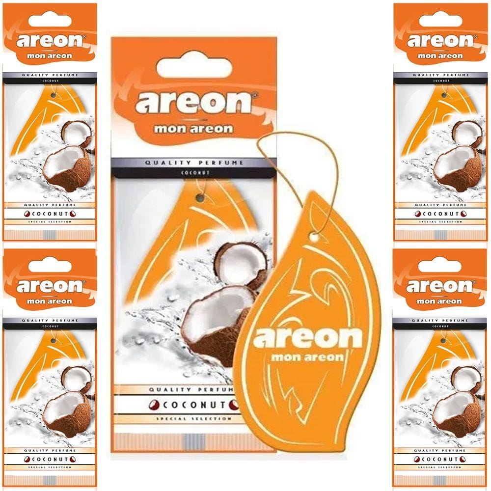 5 Perfumes Pra Carro Cheirinho Aromatizador Areon Coconut