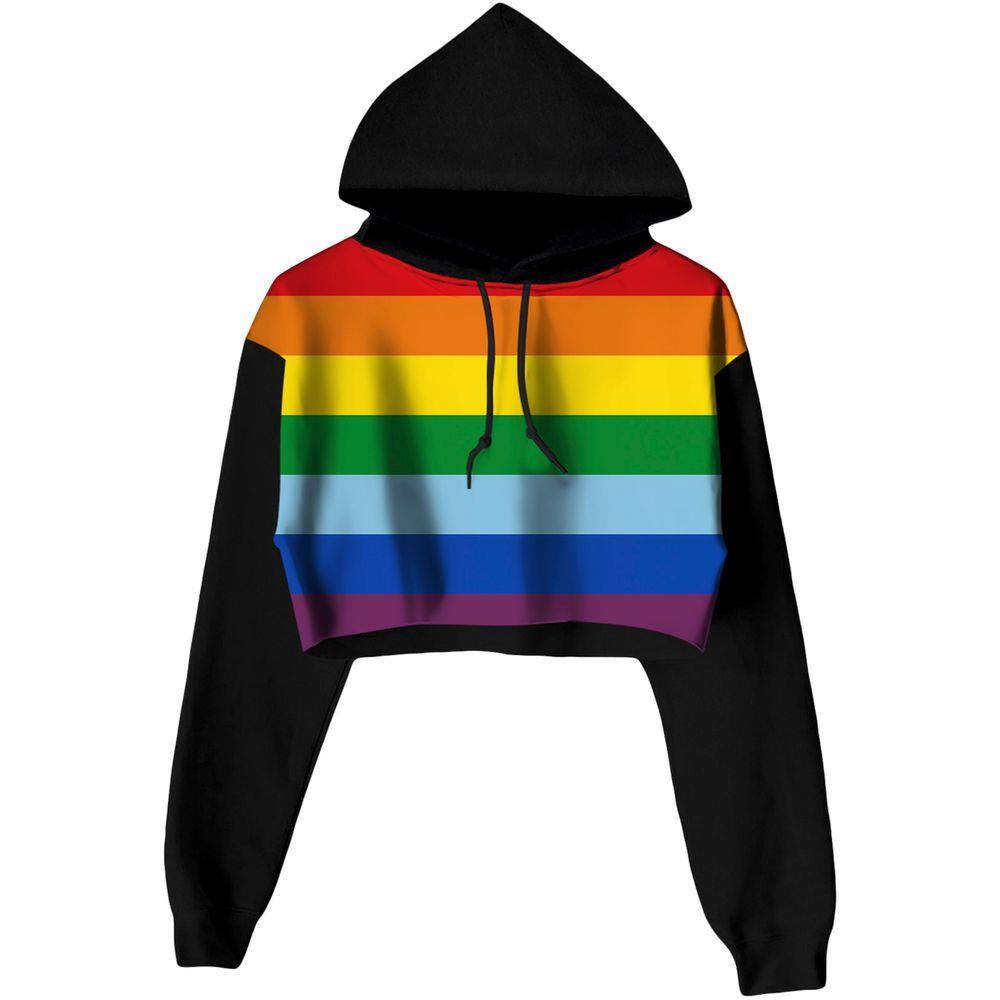 extra cropped moletom com capuz