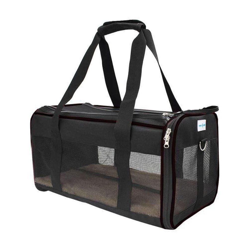 Bolsa Transporte Para Pet Viagem Preta Duke & Dixie