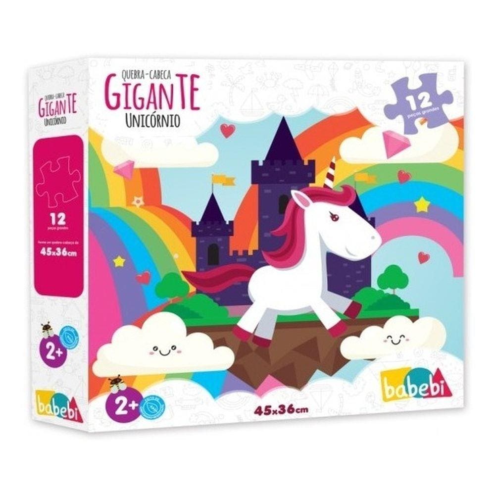 Quebra Cabeça Infantil Gigante Unicórnio - Babebi 6025