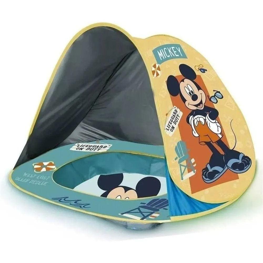Piscina  Infantil De Praia Com Cobertura Uv Mickey- Zippy Toys