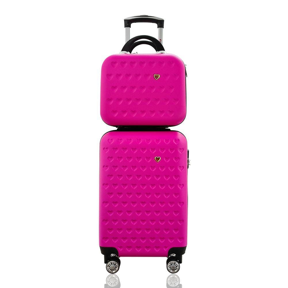Kit Mala de Bordo mais Frasqueira Rígida - Gladiador C1 Pink