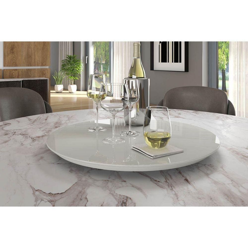 Prato Giratório Off White 50cm