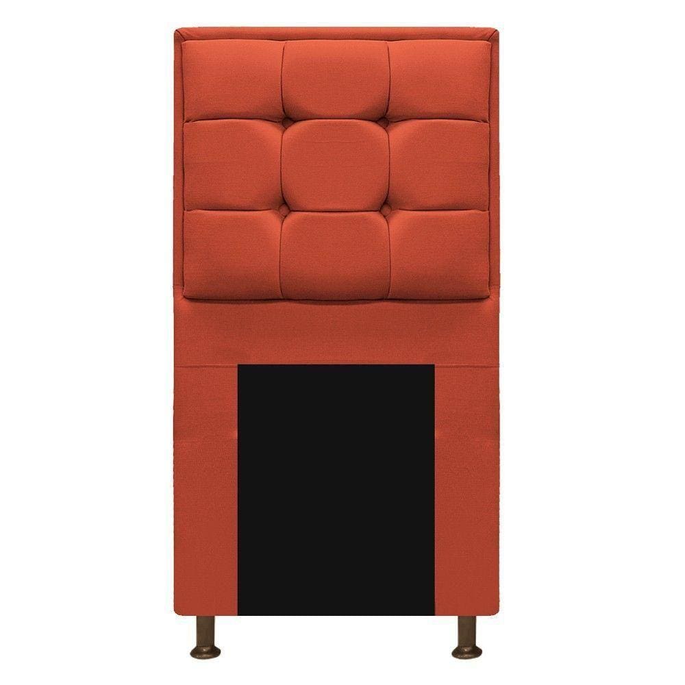 Cabeceira Copenhague 100cm Solteiro Suede Terracota