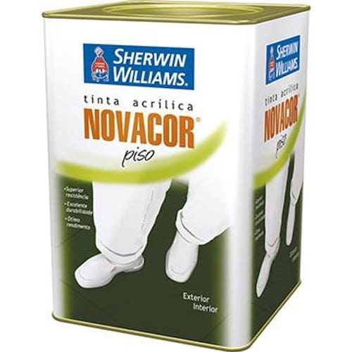 Tinta Piso Lisa p/ Cimentado Cinza 18 Litros - Novacor Menor preço em Tinta Piso Lisa p/ Cimentado Cinza 18 Litros - Novacor
