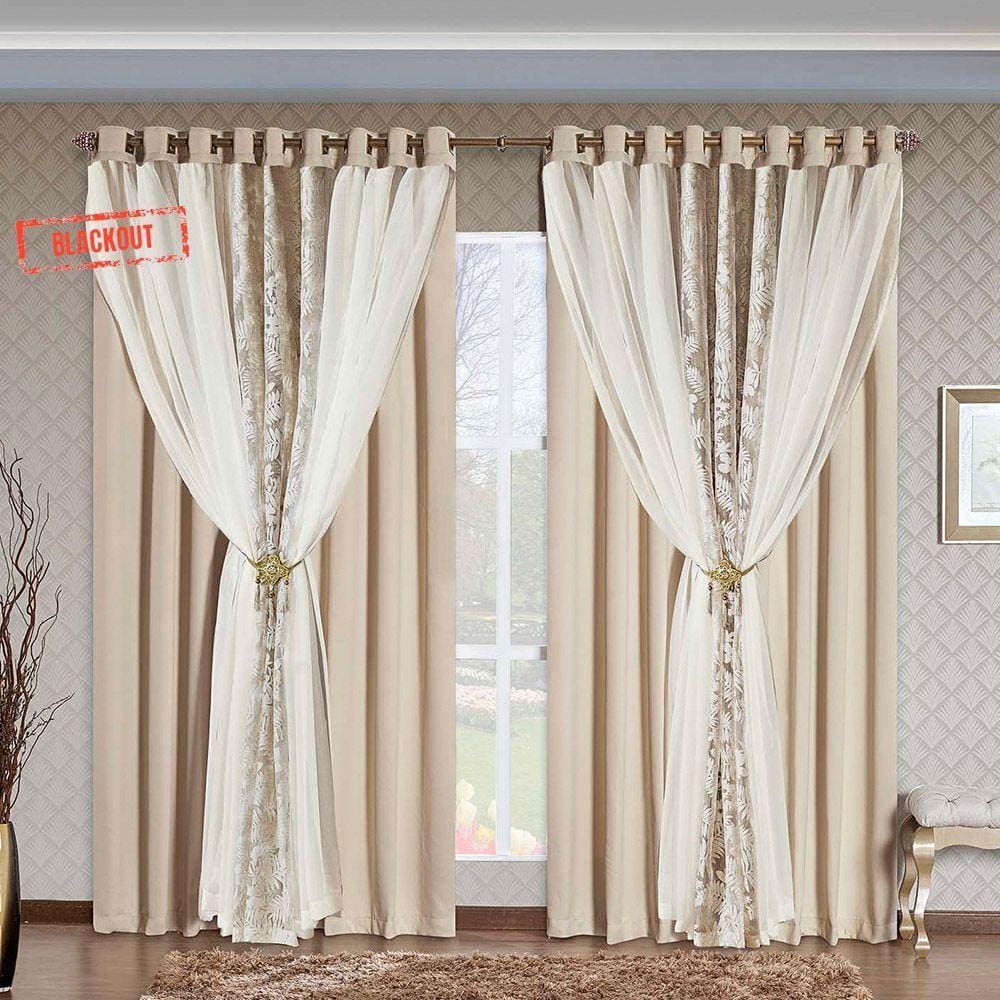Cortina Havana Blackout Palha 5,40m x 3,00m altura - Varão de até 4m