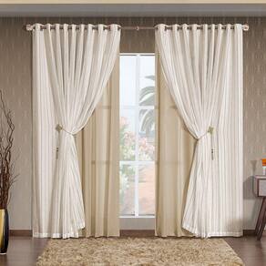 Cortina Ayla Fendi 5,40m x 2,70m altura - Varão até 4m