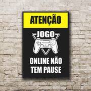 Jogo de Placa Decorativa com 3 peças - Mãe, jogo ON LINE não tem PAUSE