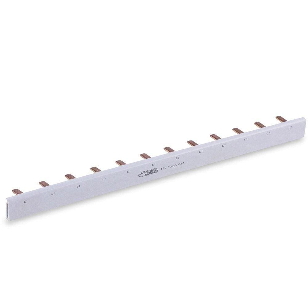 Barramento Monofásico 63A 16 Polos 285mm Force Line