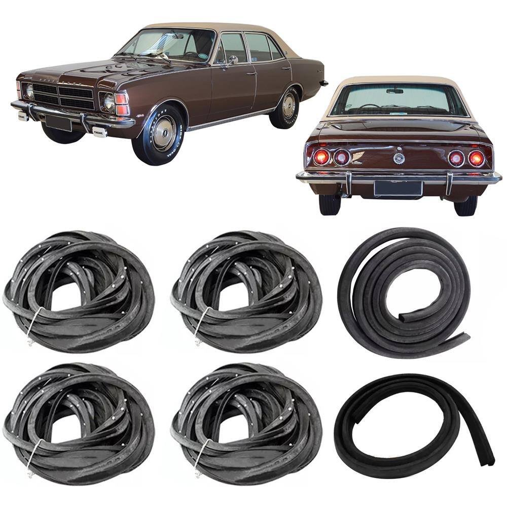 Kit Borracha Porta E Porta Mala E Capô Opala 1978 A 1979 4p