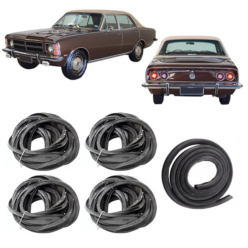 Kit Borracha Porta E Porta Mala Opala 4 Portas 1978 1979