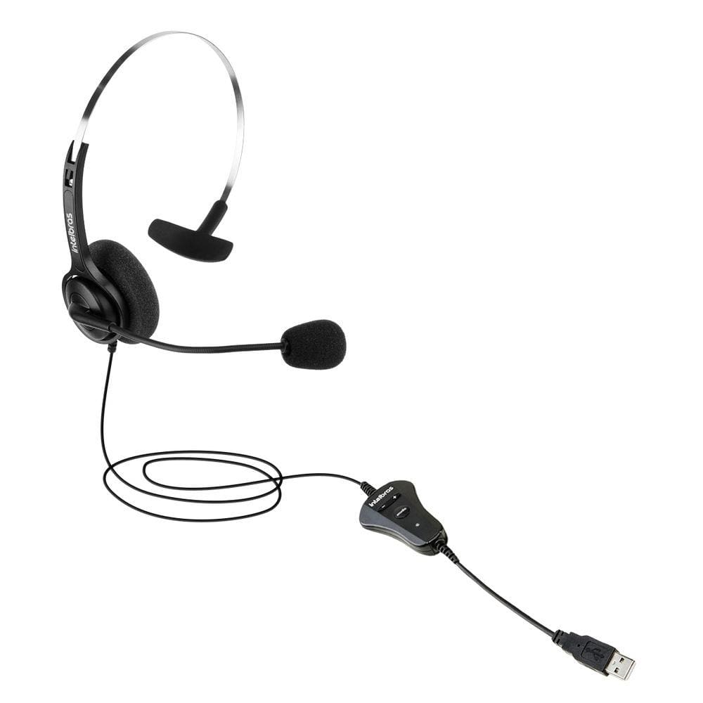 Headset Para Telemarketing Mono IntelBras CHS 40 USB VOIP