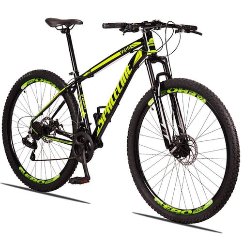 Bicicleta 29 c/21v Cambio Traseiro Shimano SPACELINE VEGA Freio a Disco e Suspensão - Tamanho 15 é boa?
