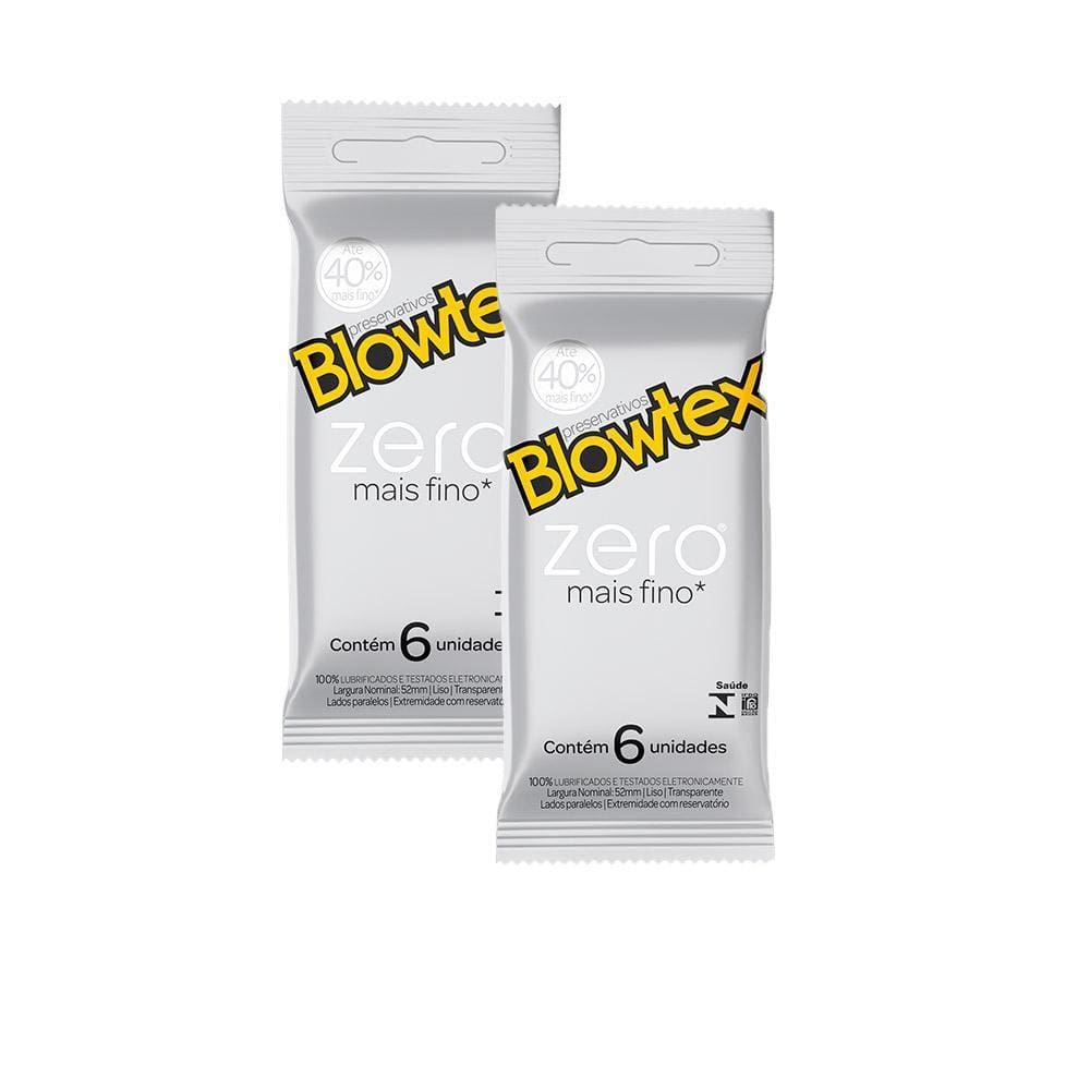 Kit com 12 Preservativo Blowtex Zero  c/ 6 Un Cada