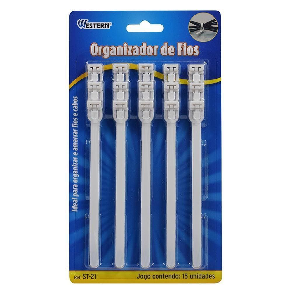 Organizador De Fios Western Com 15 Unidades St-21