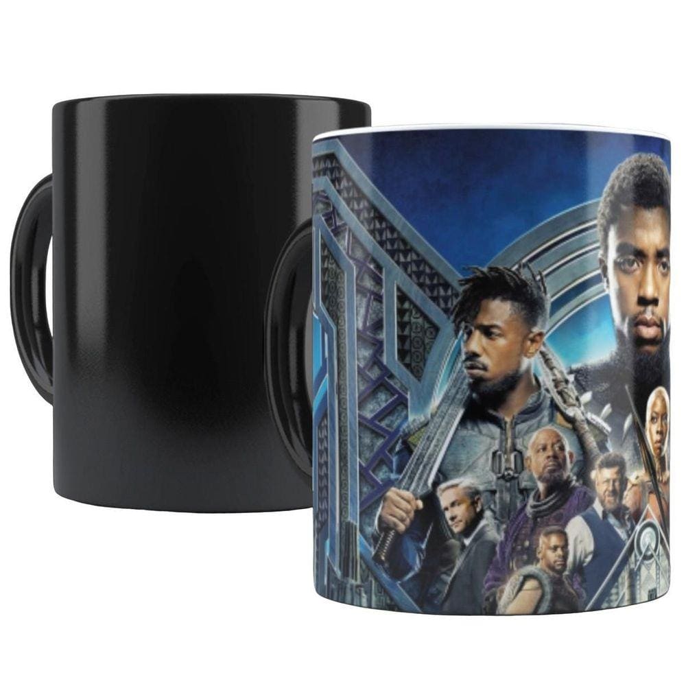 Caneca Mágica Pantera Negra Termossensível