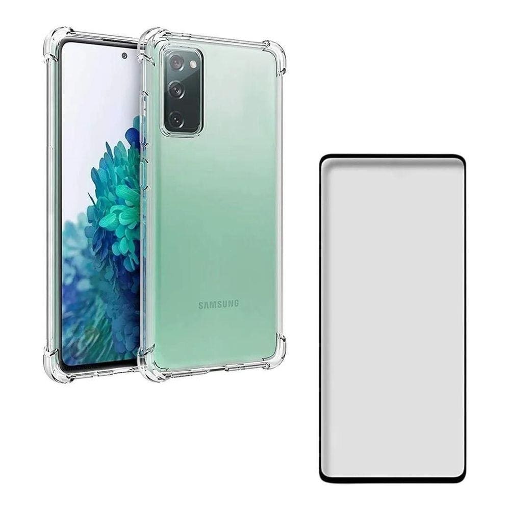 Capa Anti Impacto Samsung Galaxy S20 Fe + Película Vidro 3D