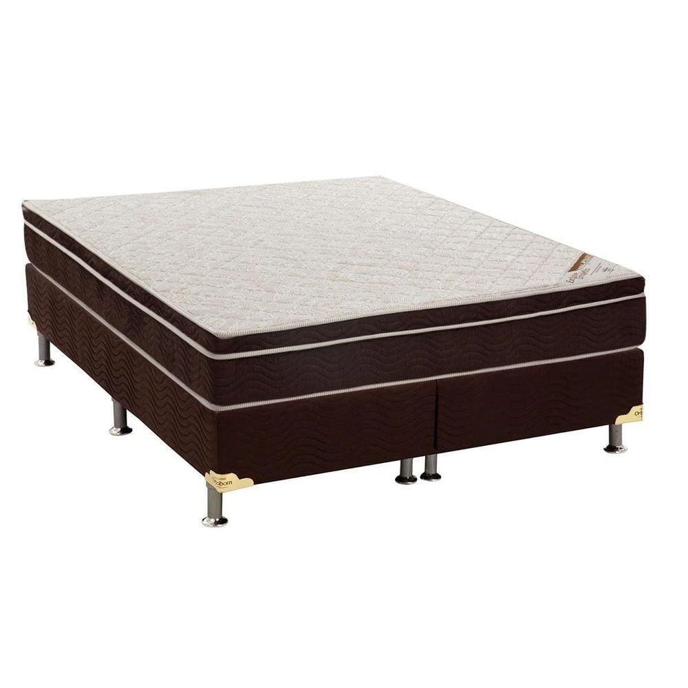 Conjunto Box-ColchãoOrtobom Exclusive+Cama Queen 158