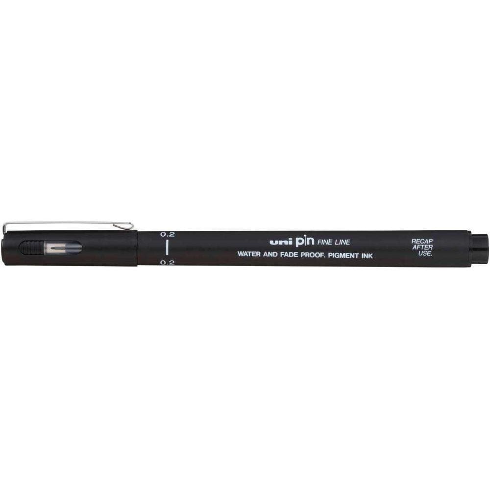 Caneta Tecnica Uni Pin 0,2Mm Preta