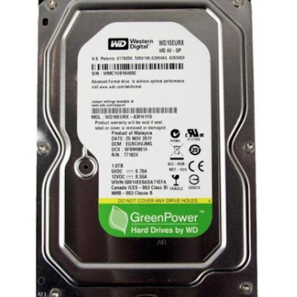 Disco Rígido Interno Western Digital Wd10Eurx 1Tb