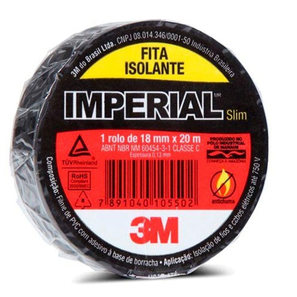 Fita Isolante Imperial Slim 18mm x 20m - 3M