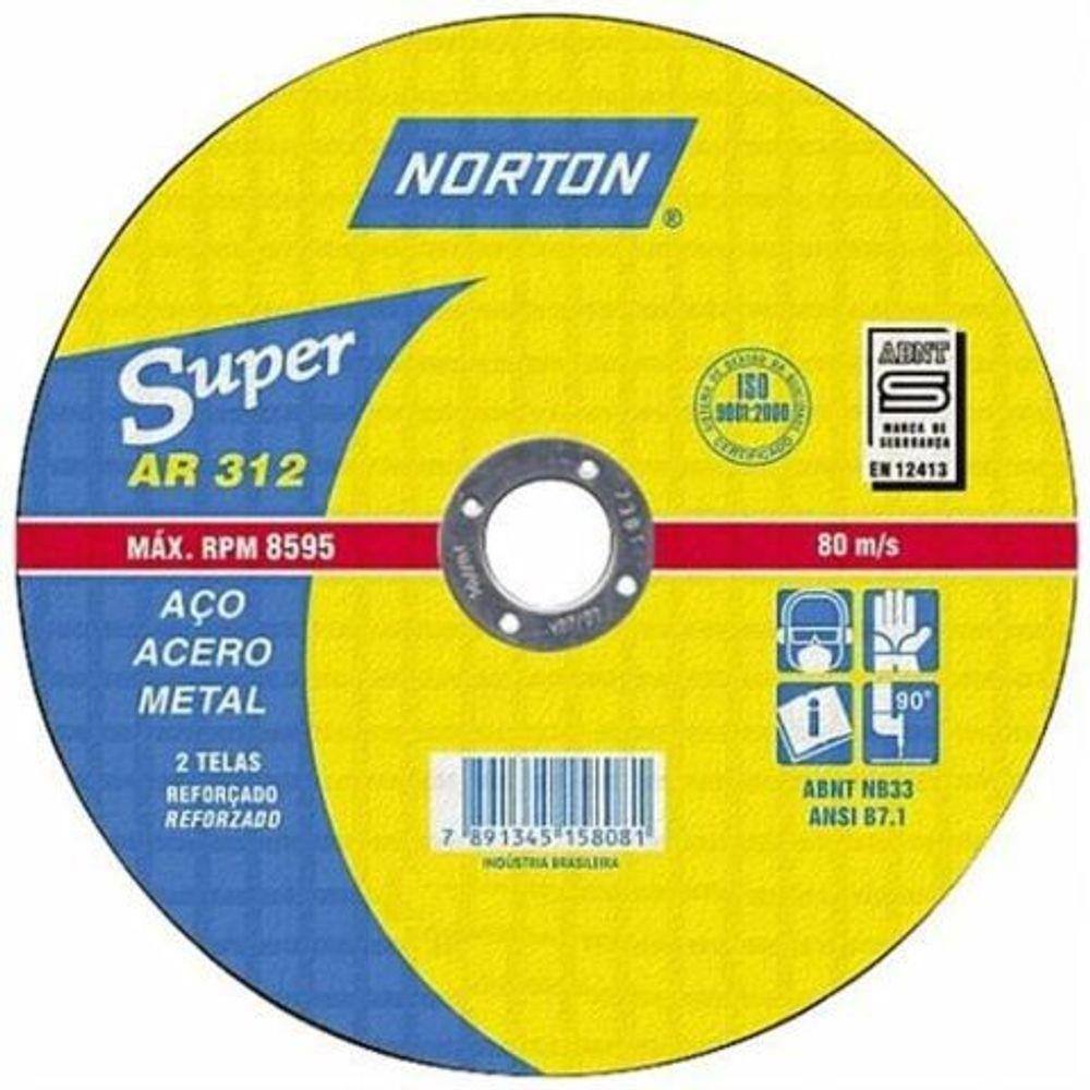 Disco de Corte 14” x 1/8” x 1” AR312 - Norton