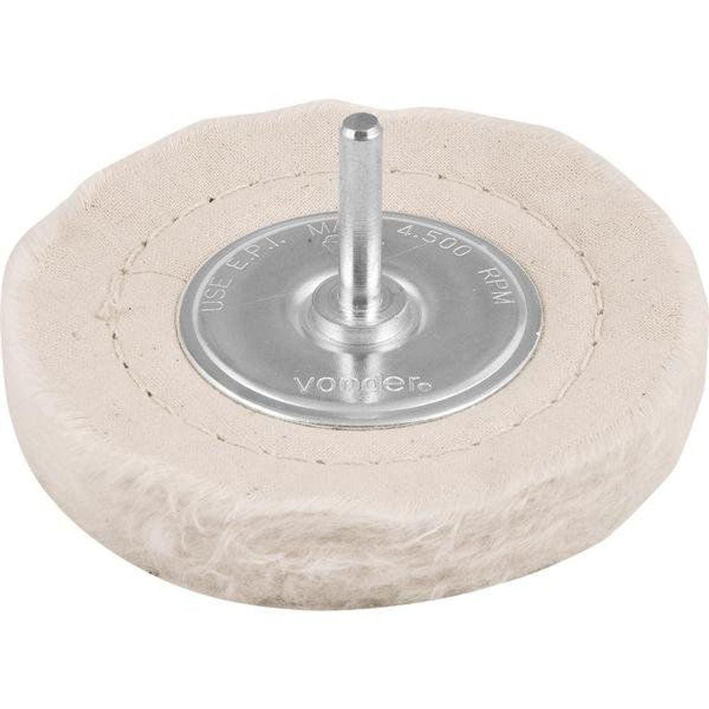 Roda De Pano 4”- 101mm Com Haste - Vonder