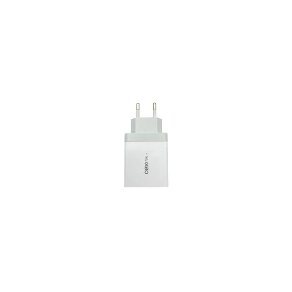 Carregador De Tomada Duplo Oex Cg203 Usb E Type C
