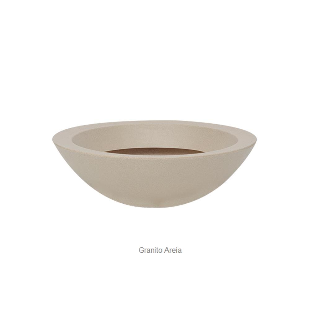 Vaso Malta Bowl 54 X 17 Cm Granito Areia