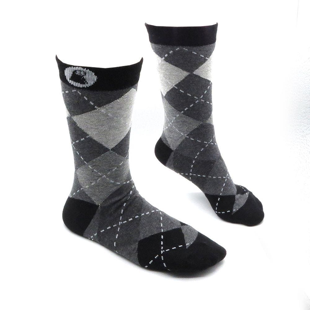 Meia Divertidas Slotyx Diamantes Preto