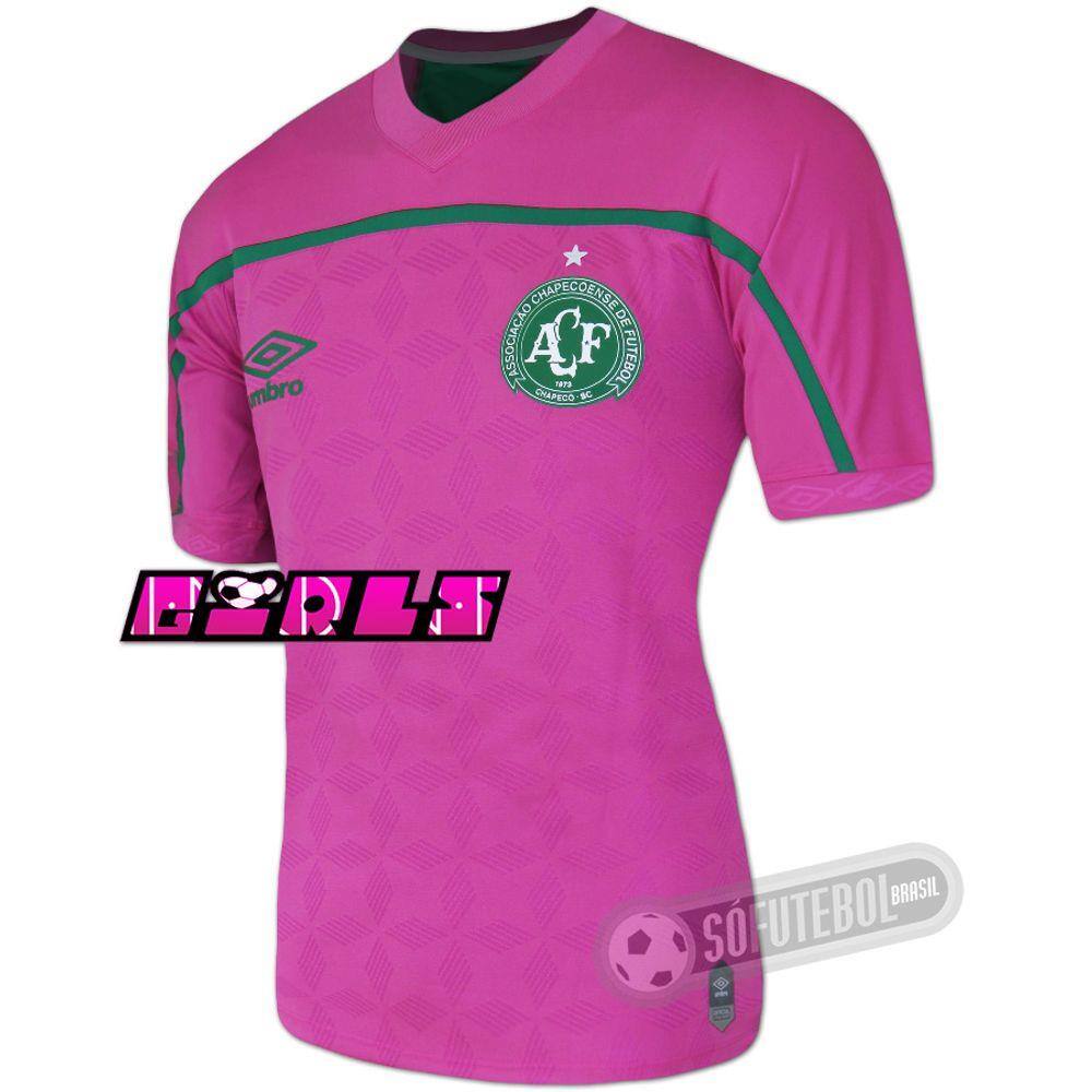 camisa chapecoense rosa