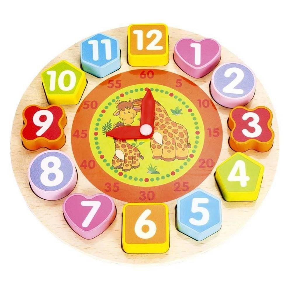 Brinquedo Educativo De Encaixar Peças Relógio Divertido