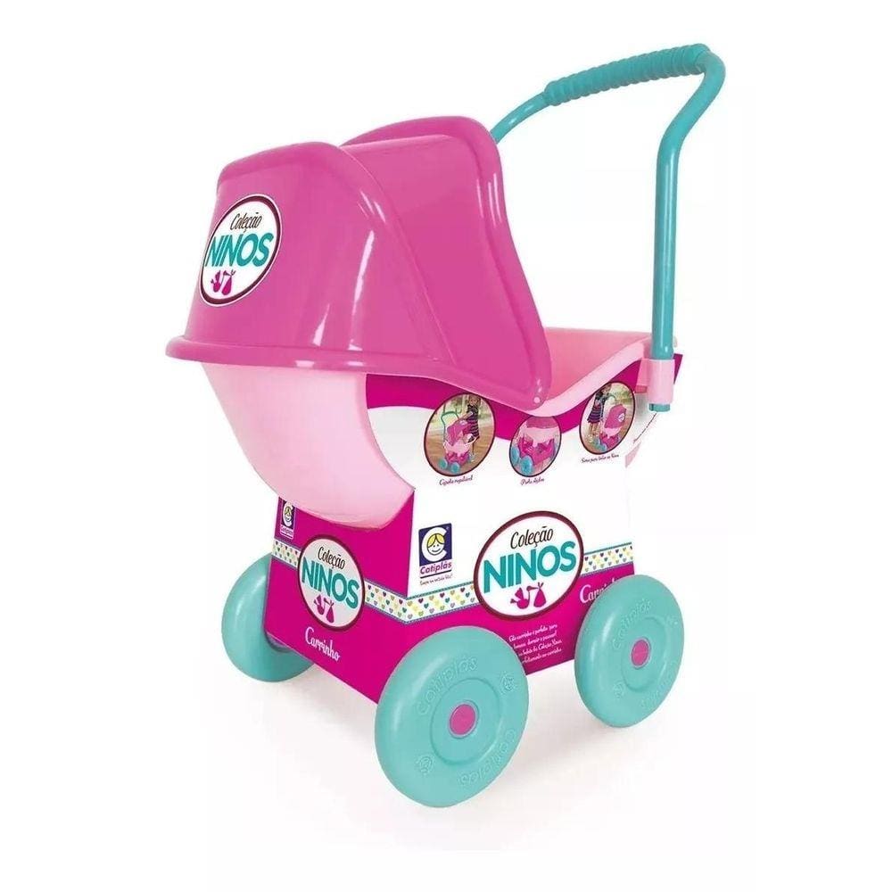 Carrinho De Boneca Bebe Reborn Luxo Milan Grande + Brinde