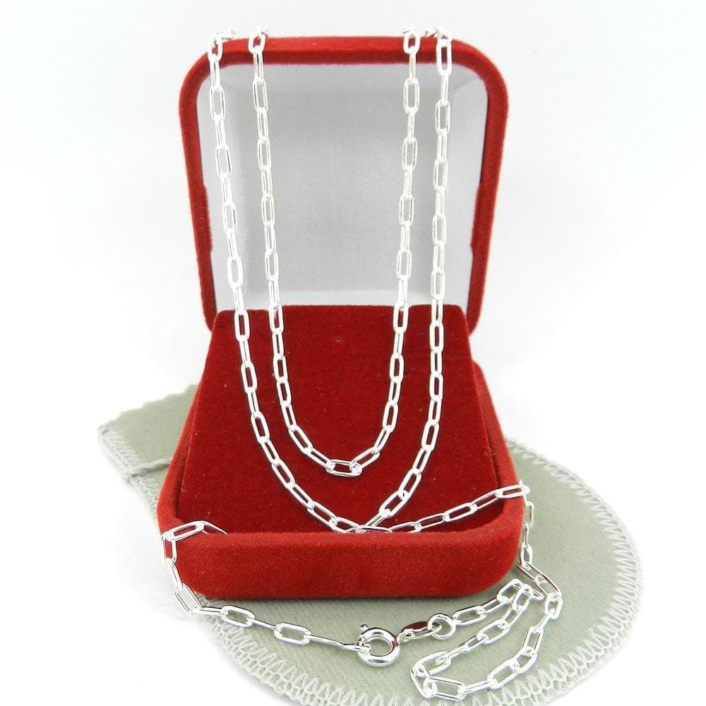 Corrente Masculina 60Cm 2Mm Largura Folheada Prata Cr636