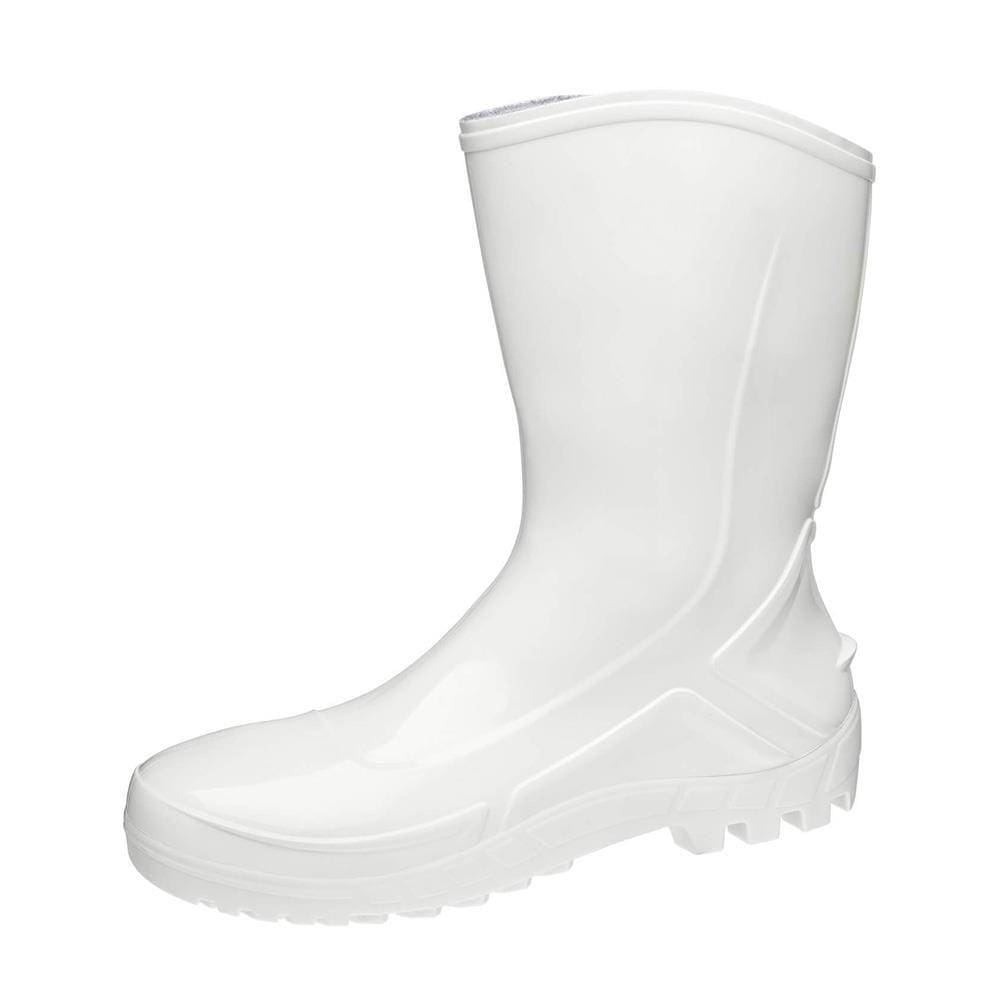 Bota PVC Vulcaflex Branca Cano Médio 27cm com Meia 44