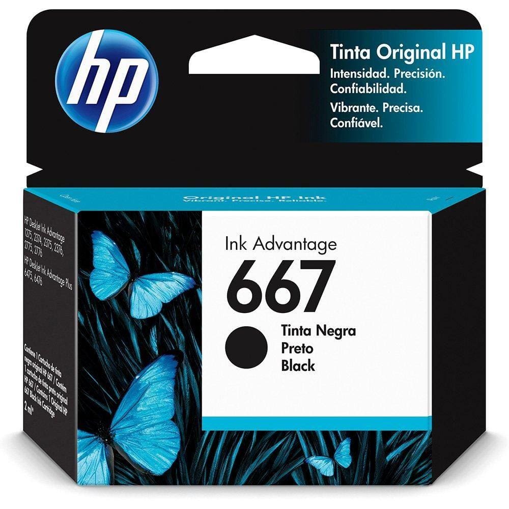 Cartucho Hp 667 Preto 3Ym79ab 2376/2776/6476