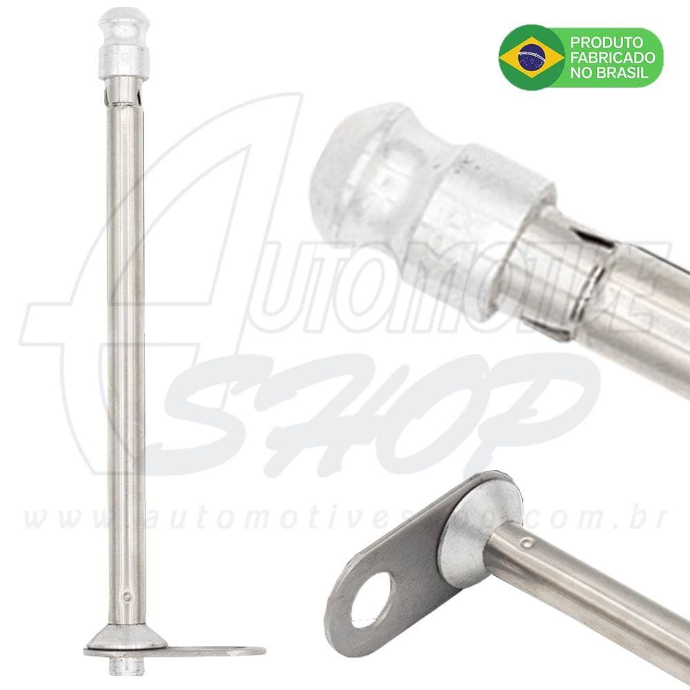 Antena Corta Pipa Moto Retrátil Retrovisor Aço Inox 7/8" Pta