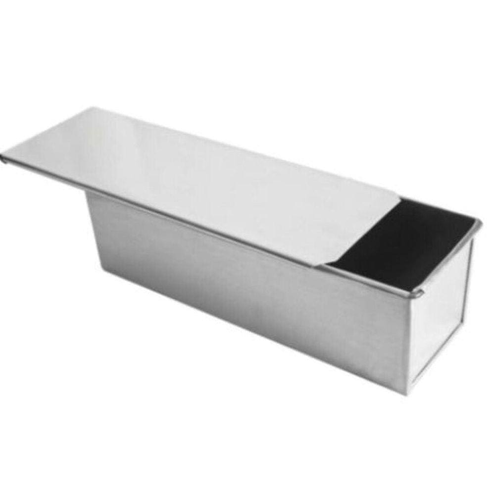 Forma Pão De Forma Bolos Com Tampa 30X10X10 Cm Em Alumínio